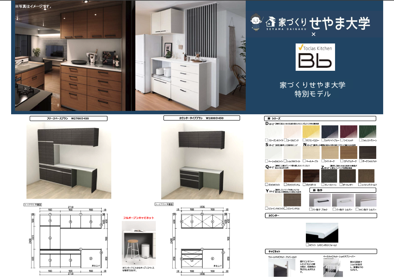 トクラス×せやま大学 特別モデルカップボード プレゼン資料